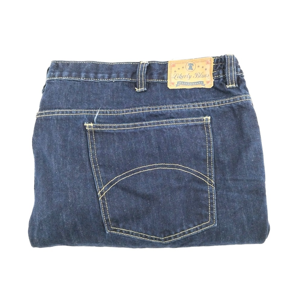 Liberty Blues Jeans Mens 54x30 Denim Cotton Blend 5 Pockets Straight Leg